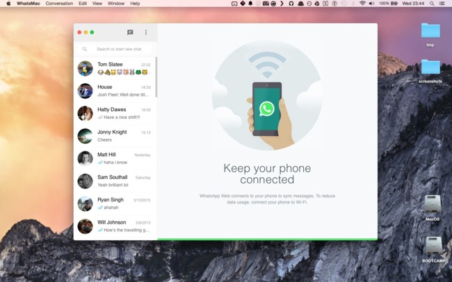 WhatsMac, la aplicación nativa que te permitirá usar WhatsApp en tu Mac