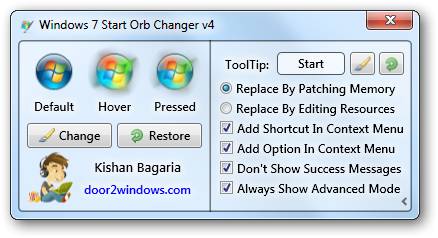 Cambiar el botón de inicio en Windows Seven