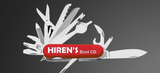 Hirenen’s BootCD de Utilidades Para Diagnosticar y Reparar su PC