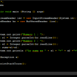 Ejemplo de como sumar dos números en java introducidos por teclado