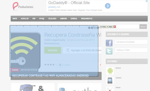 Medir elementos en la web con MeasureIt
