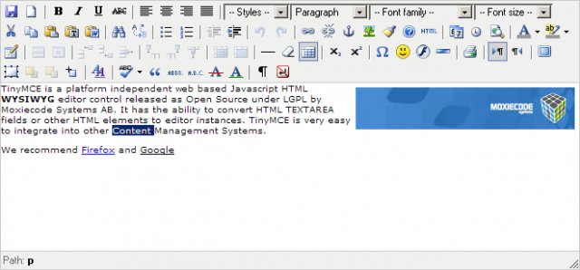 Remover estilo o formato en TinyMCE